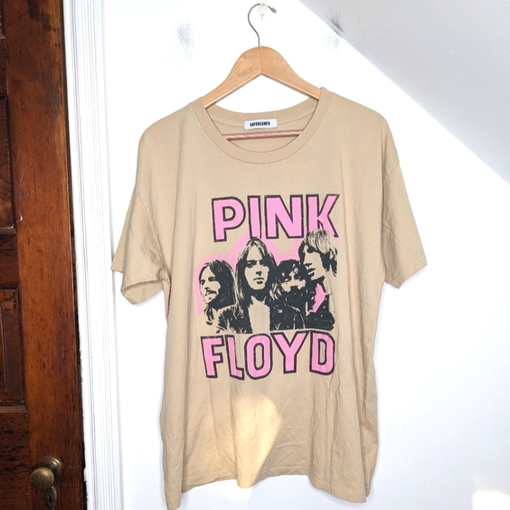 DAYDREAMER Pink Floyd Faces Oversized Graphic Band Merch Tee NEW Size M